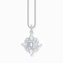 Women THOMAS SABO Pendants|925 Silver-Silver pendant with white zirconia stones