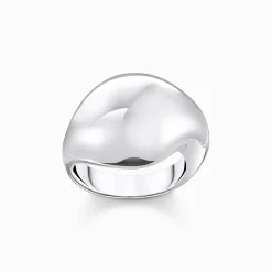 Women THOMAS SABO Rings|925 Silver-Silver ring in organic drop-shape