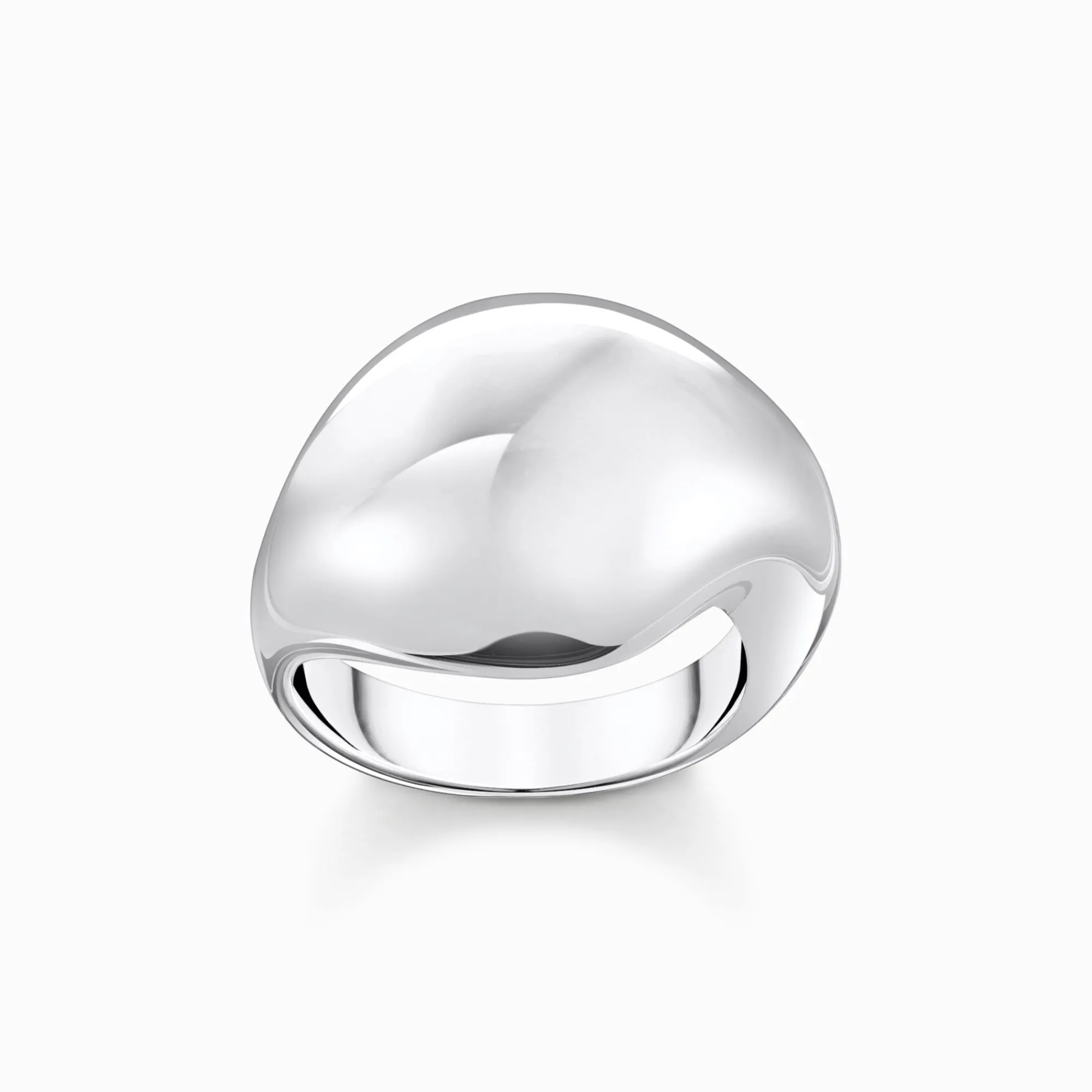 Women THOMAS SABO Rings|925 Silver-Silver ring in organic drop-shape