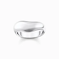 Women THOMAS SABO Rings|925 Silver-Silver ring in organic shape