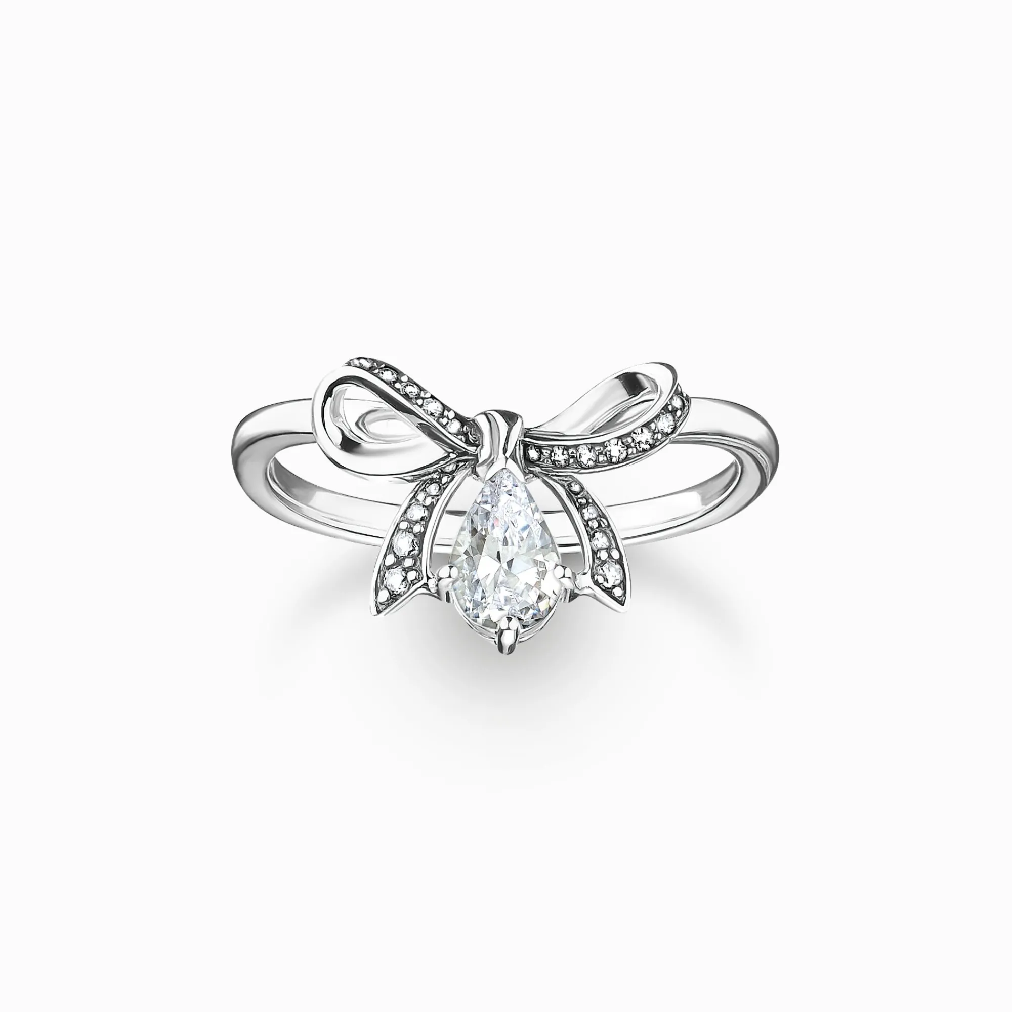 Women THOMAS SABO Rings|925 Silver-Silver ring with bow