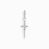 Women THOMAS SABO Hoop Earrings|Ear Studs & Hoops-Silver single hoop earring with sword & white stones