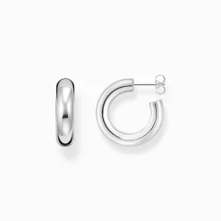 Women THOMAS SABO Hoop Earrings-Silver small chunky hoop earrings