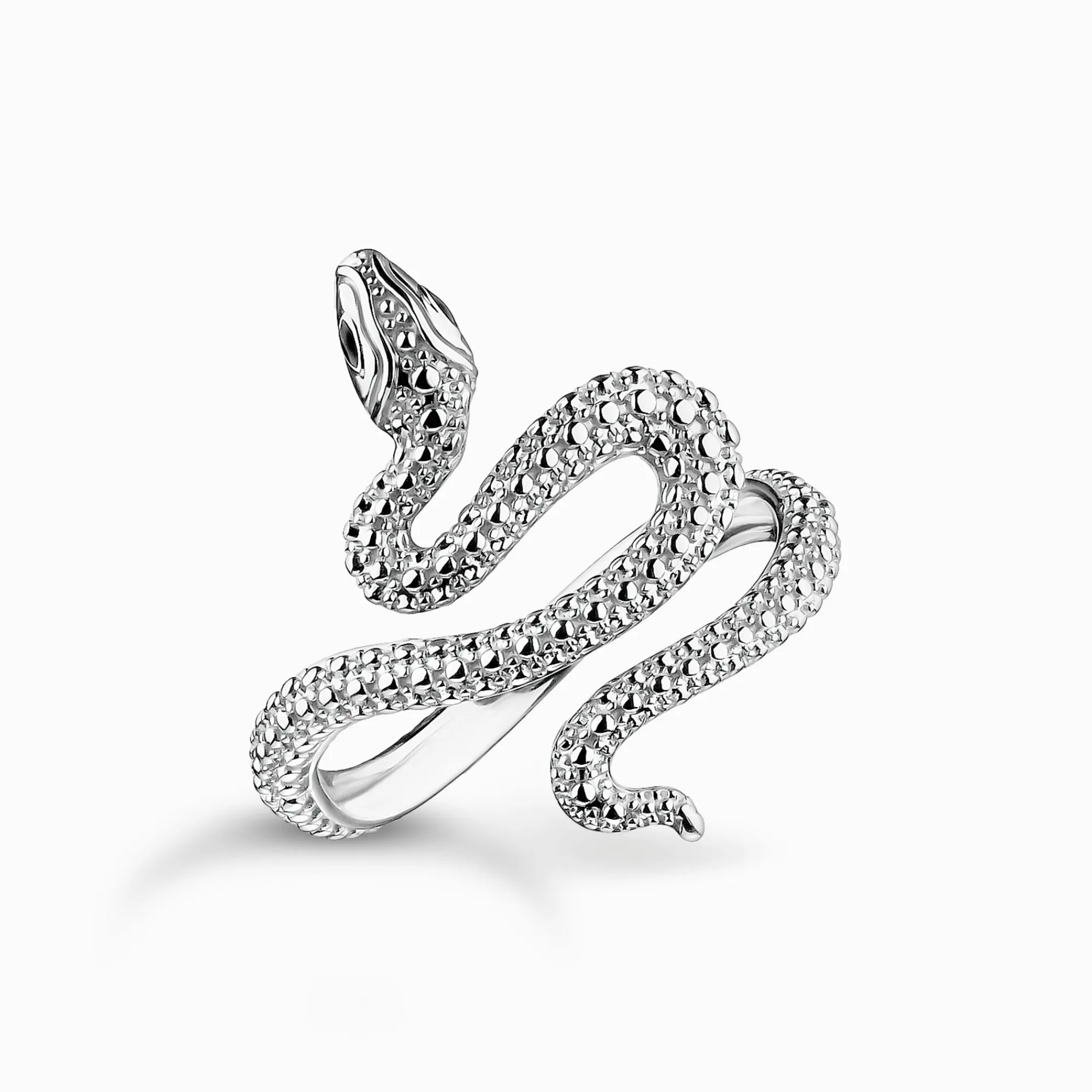 Women THOMAS SABO Rings|925 Silver-Silver snake ring Tempting Romance