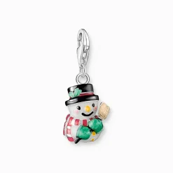 Women THOMAS SABO Charms|Charms-Silver snowman charm pendant