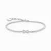Women THOMAS SABO Bracelets-Silver tennis bracelet Infinity with white stones