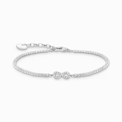 Women THOMAS SABO Bracelets-Silver tennis bracelet Infinity with white stones