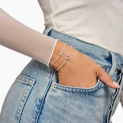 Women THOMAS SABO Bracelets-Silver tennis bracelet Infinity with white stones