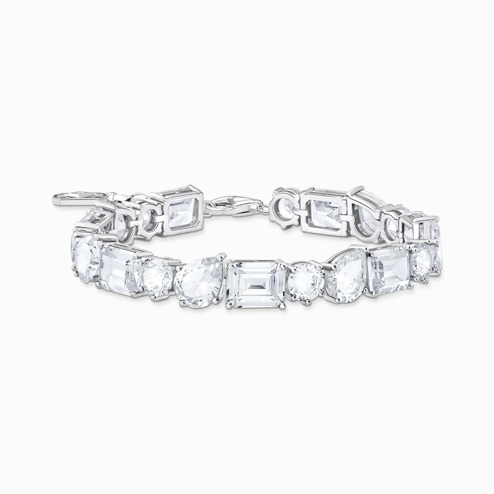 Women THOMAS SABO Bracelets|925 Silver-Silver tennis bracelet with 20 white zirconia stones
