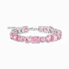 Women THOMAS SABO Bracelets|925 Silver-Silver tennis bracelet with 20 pink zirconia stones