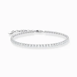 Women THOMAS SABO Bracelets|Bracelets-Silver tennis bracelet with white zirconia