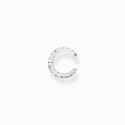 Women THOMAS SABO Ear Studs-Single ear cuff snakeskin silver