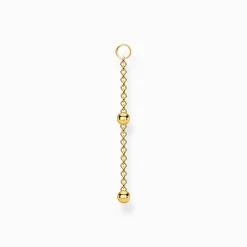 Women THOMAS SABO Hoop Earrings-Single ear pendant dots gold