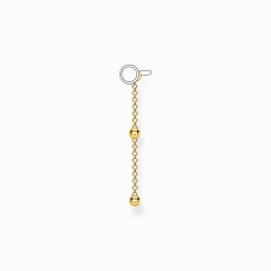 Women THOMAS SABO Hoop Earrings-Single ear pendant dots gold