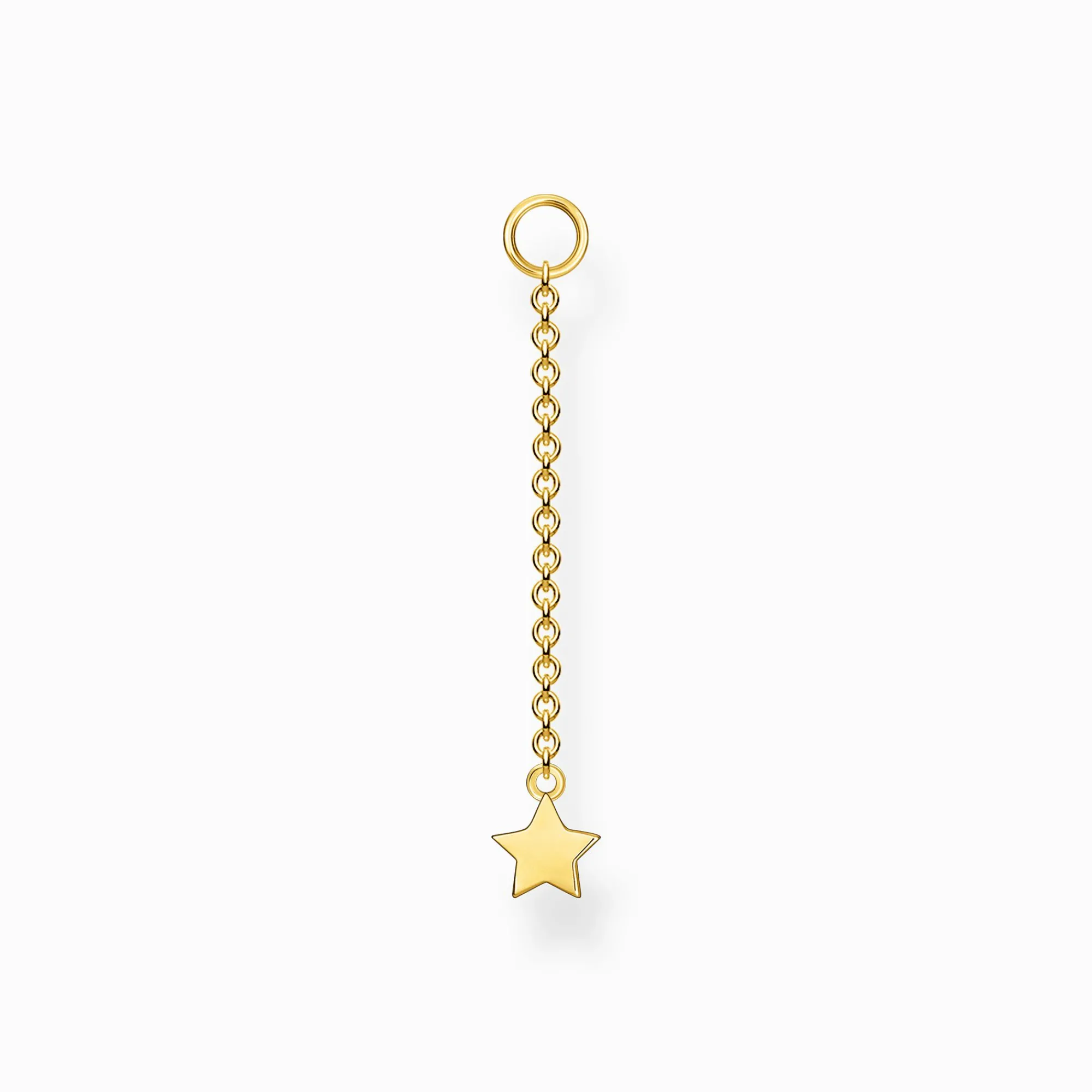 Women THOMAS SABO Hoop Earrings-Single ear pendant star gold