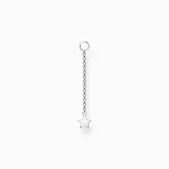 Women THOMAS SABO Hoop Earrings-Single ear pendant star silver