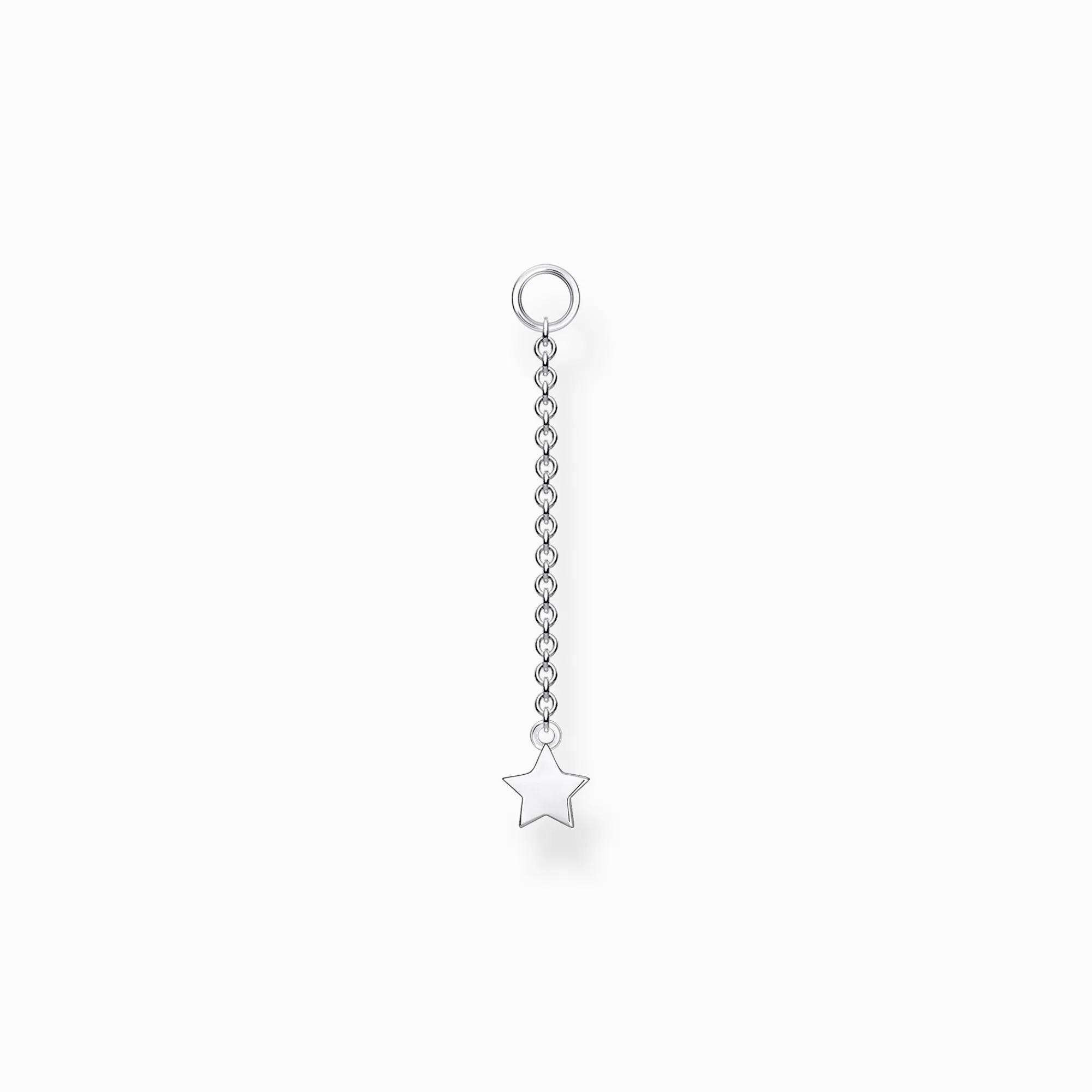 Women THOMAS SABO Hoop Earrings-Single ear pendant star silver