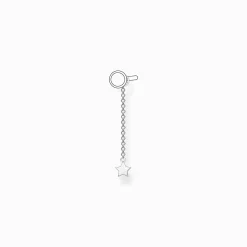Women THOMAS SABO Hoop Earrings-Single ear pendant star silver
