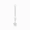 Women THOMAS SABO Hoop Earrings-Single ear pendant stars silver