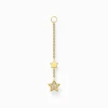 Women THOMAS SABO Hoop Earrings-Single ear pendant stars gold