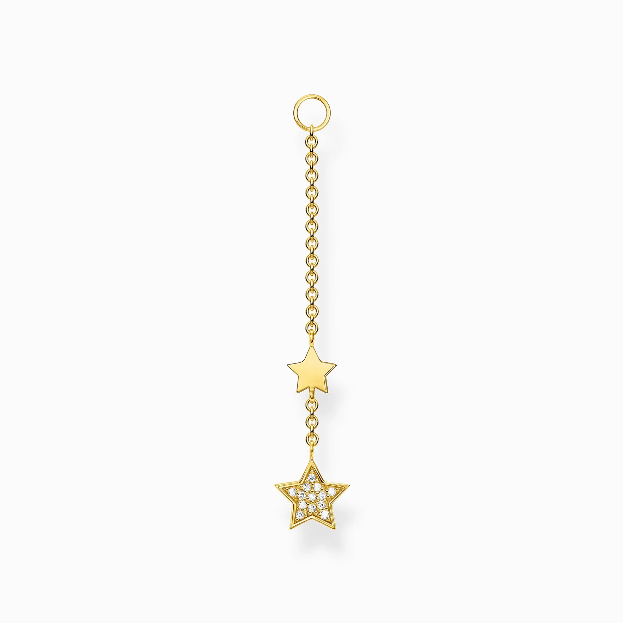 Women THOMAS SABO Hoop Earrings-Single ear pendant stars gold