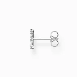 Women THOMAS SABO Ear Studs-Single ear stud butterfly white stones