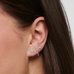 Women THOMAS SABO Ear Studs-Single ear stud flash silver