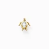 Women THOMAS SABO Ear Studs-Single ear stud turtle gold