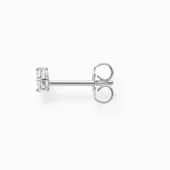Women THOMAS SABO Ear Studs-Single ear stud white stones, silver