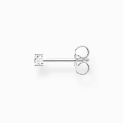 Women THOMAS SABO Ear Studs-Single ear stud white stone small silver