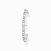 Women THOMAS SABO Ear Studs-Single ear stud white stones, silver