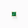 Women THOMAS SABO Ear Studs-Single ear stud with green stone gold