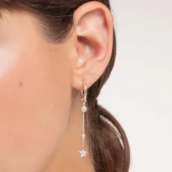 Women THOMAS SABO Hoop Earrings|Ear Studs & Hoops-Single hoop earring classic silver