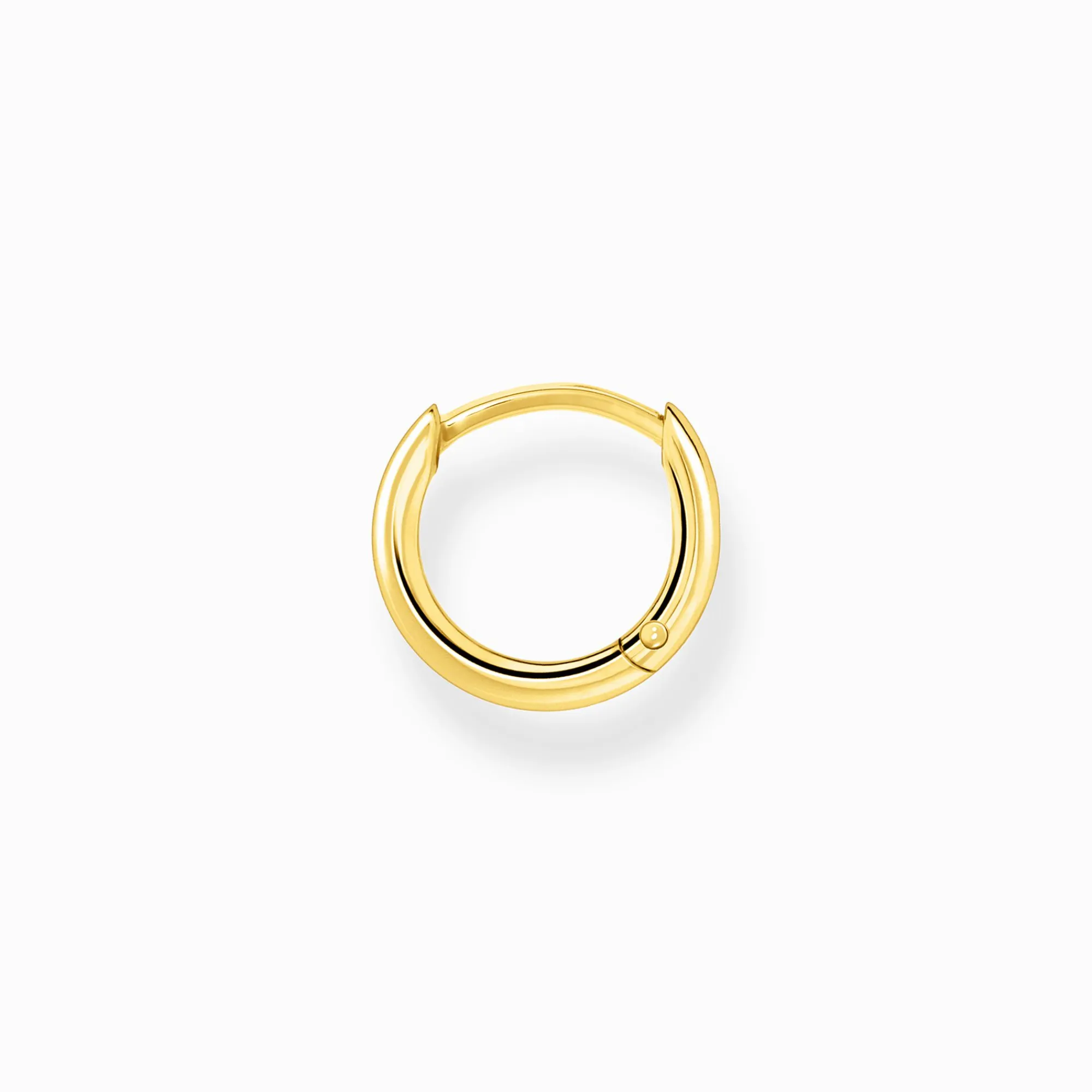 Women THOMAS SABO Hoop Earrings|18-Carat Gold-Plating - 925 Silver-Single hoop earring classic gold