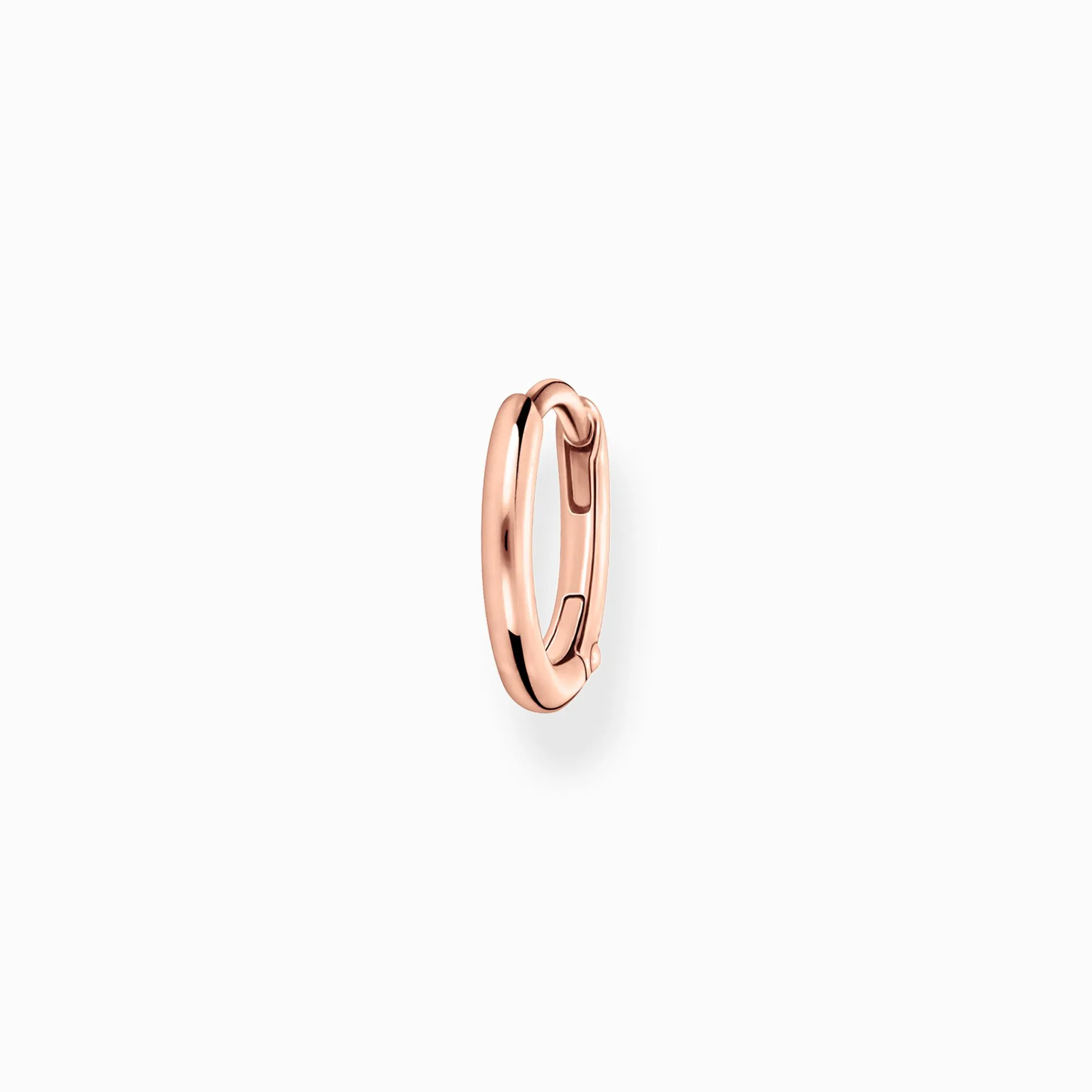 Women THOMAS SABO Hoop Earrings|18-Carat Rose Gold Plating - 925 Silver-Single hoop earring classic rose gold