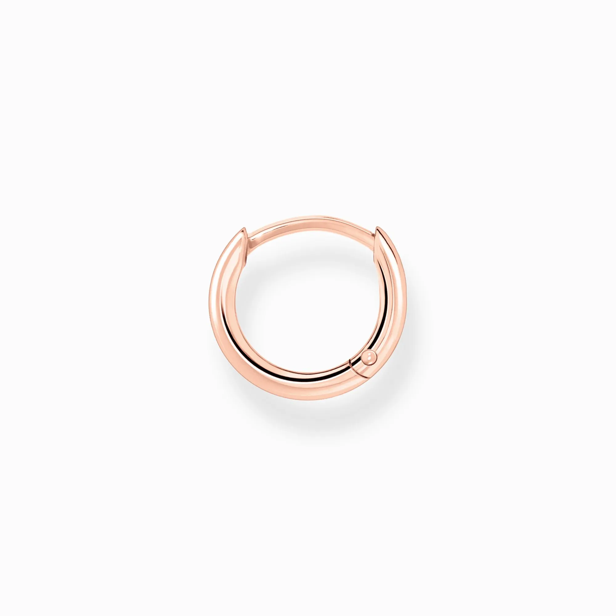 Women THOMAS SABO Hoop Earrings|18-Carat Rose Gold Plating - 925 Silver-Single hoop earring classic rose gold