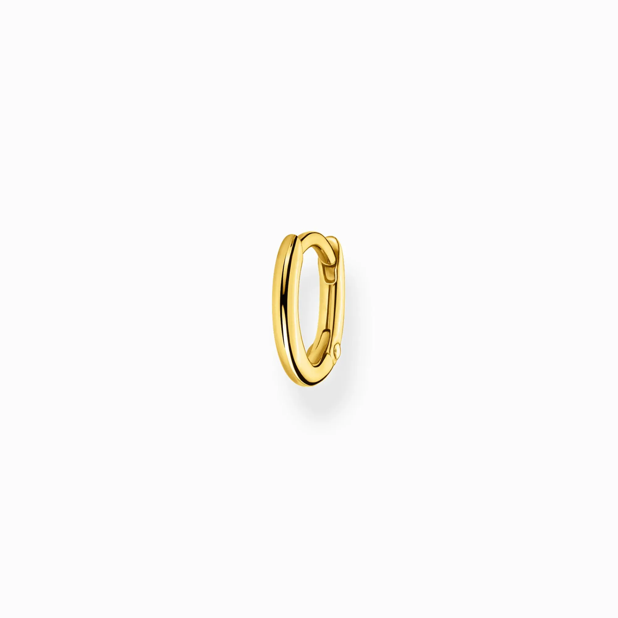 Women THOMAS SABO Hoop Earrings|18-Carat Gold-Plating - 925 Silver-Single hoop earring classic gold