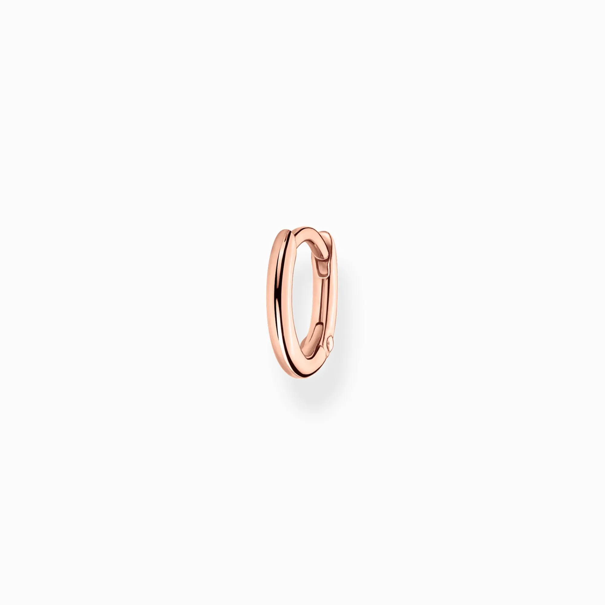 Women THOMAS SABO Hoop Earrings|18-Carat Rose Gold Plating - 925 Silver-Single hoop earring classic rose gold