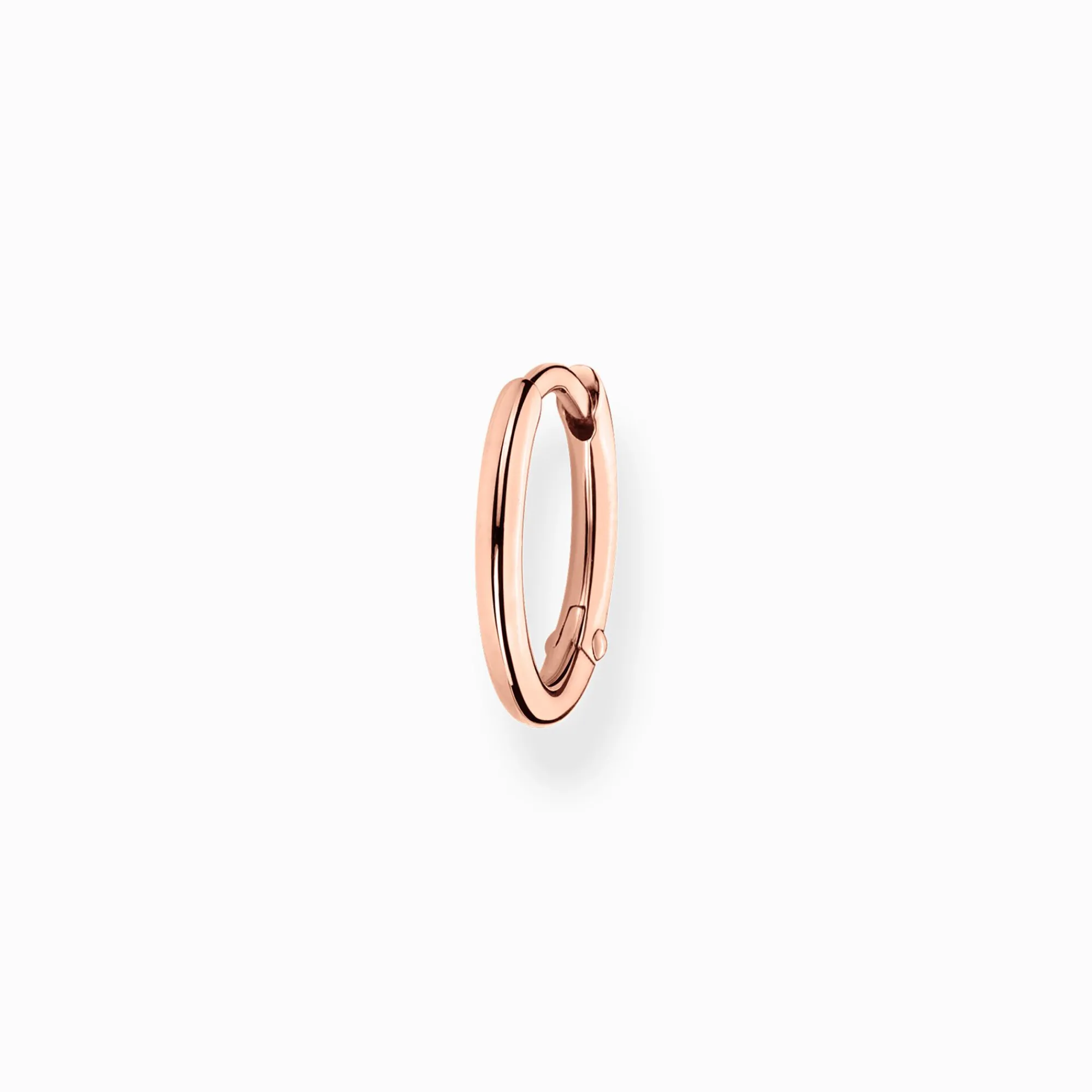 Women THOMAS SABO Hoop Earrings|18-Carat Rose Gold Plating - 925 Silver-Single hoop earring classic rose gold
