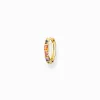 Women THOMAS SABO Hoop Earrings-Single hoop earring colourful stones, gold
