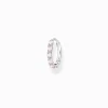 Women THOMAS SABO Hoop Earrings-Single hoop earring pink stones
