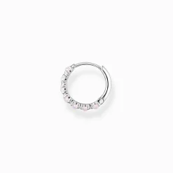 Women THOMAS SABO Hoop Earrings-Single hoop earring pink stones