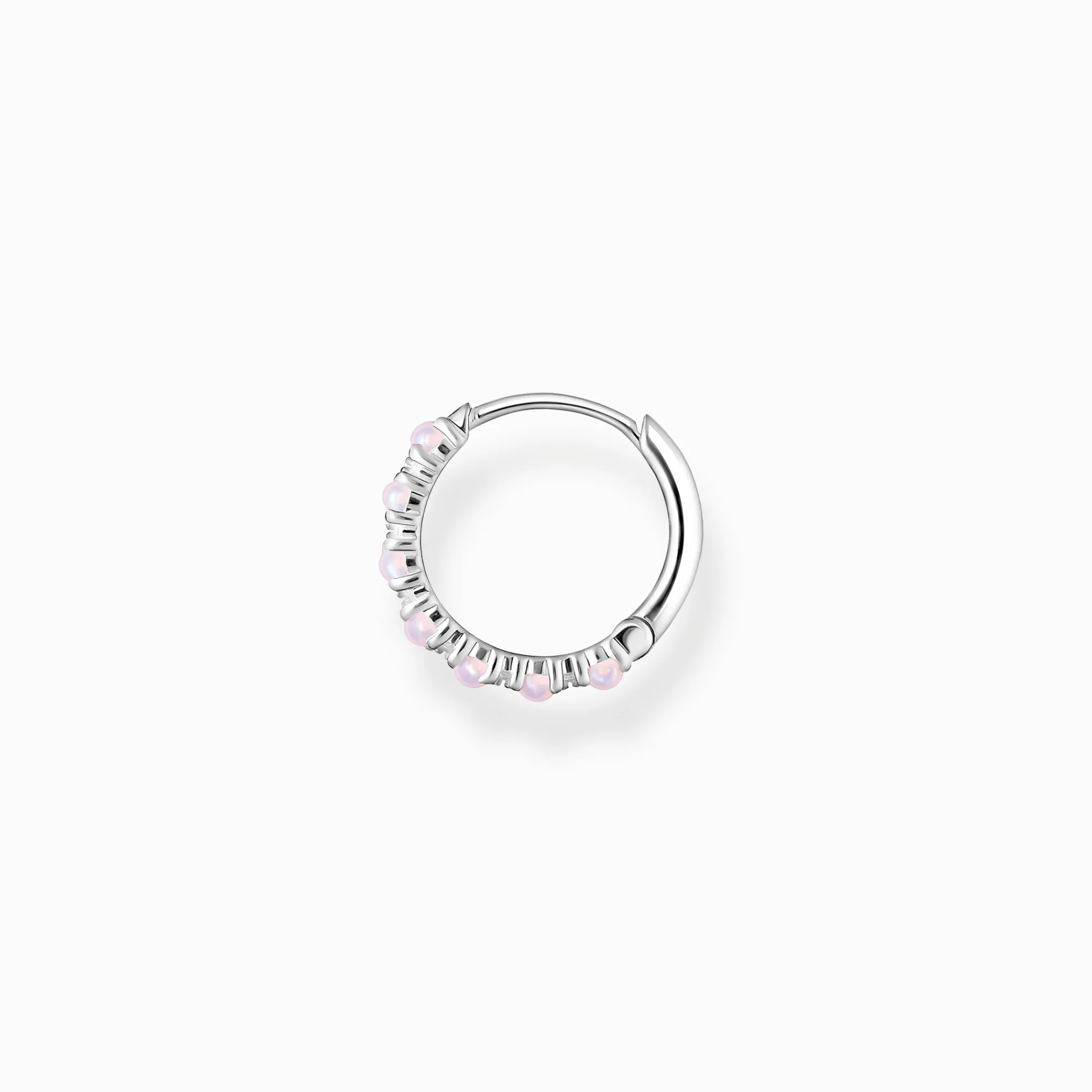 Women THOMAS SABO Hoop Earrings-Single hoop earring pink stones