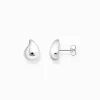 Women THOMAS SABO Ear Studs|925 Silver-Small silver ear studs in organic shape