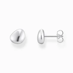 Women THOMAS SABO Ear Studs|925 Silver-Small silver ear studs in organic shape