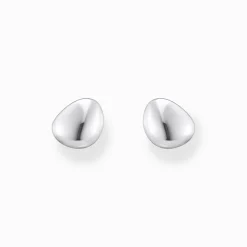 Women THOMAS SABO Ear Studs|925 Silver-Small silver ear studs in organic shape