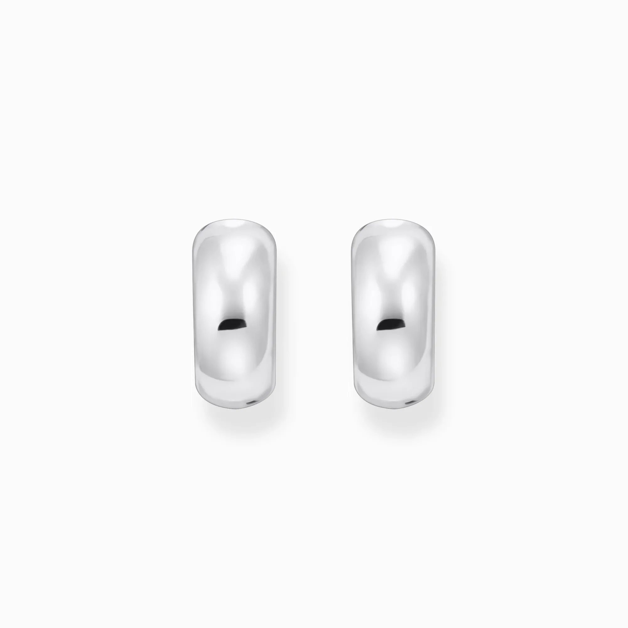 Women THOMAS SABO Hoop Earrings-Small silver hoop earrings in chunky design