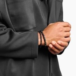 Women THOMAS SABO Bracelets|Bracelets-Talisman bracelet with obsidian and tiger eye beads
