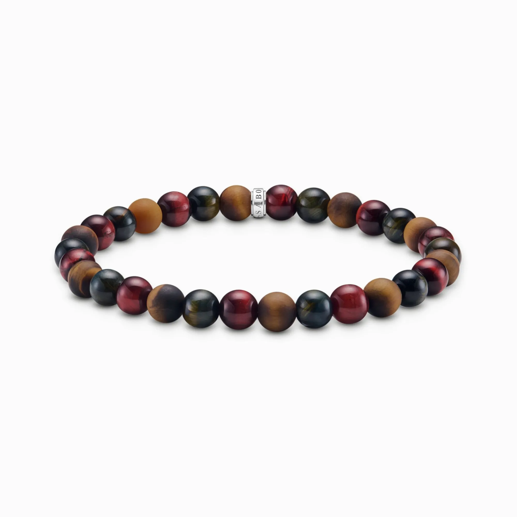 Women THOMAS SABO Bracelets|Bracelets-Talisman bracelet with tiger eye beads