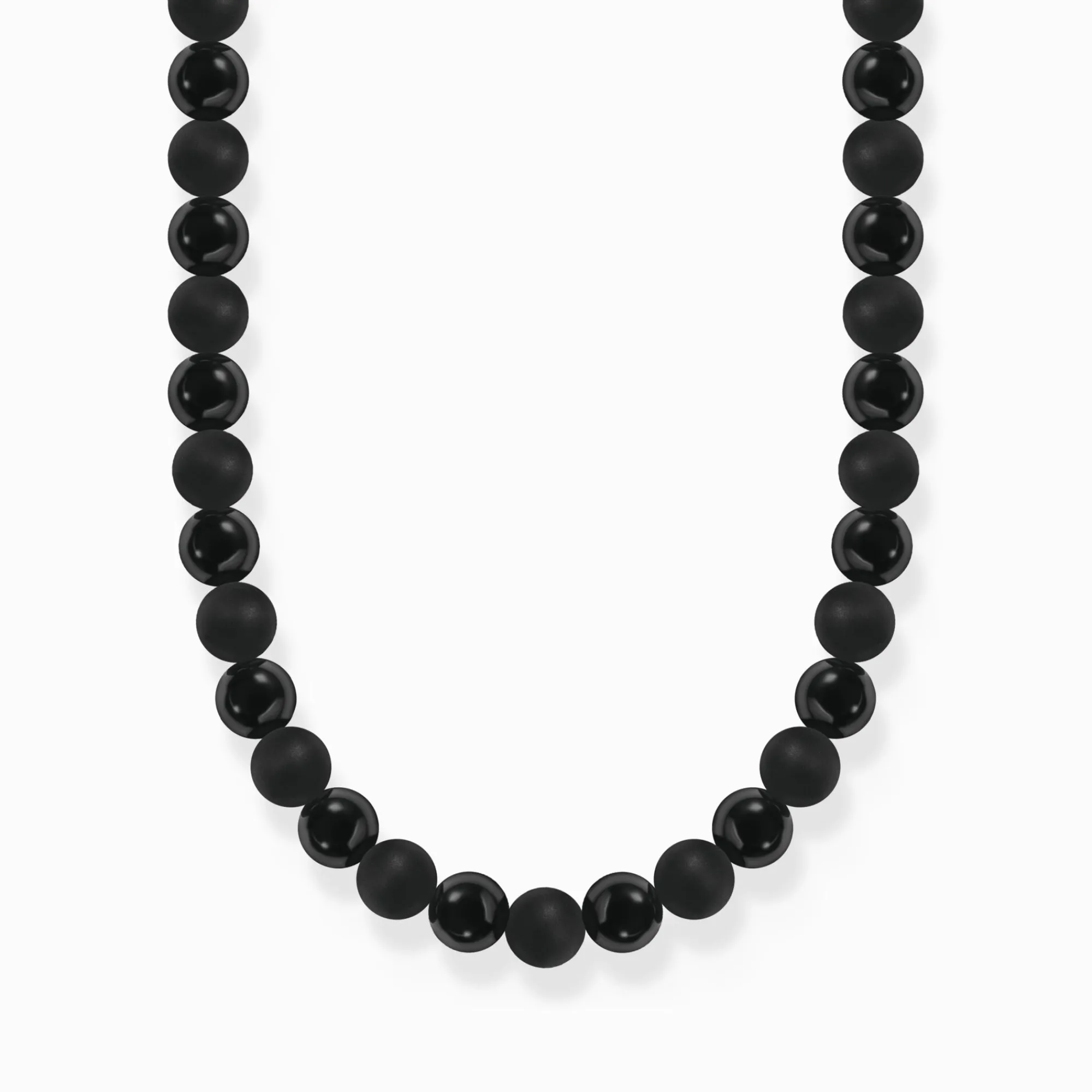 Women THOMAS SABO Necklaces|Necklaces & Chains-Talisman necklace with obsidian beads